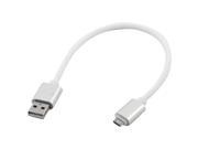 Plastic Fish Pattern Data Convery Micro USB Charge Cable Male A to B White