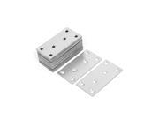Unique Bargains79mmx40mmx1.7mm Stainless Steel Flat Fixing Repair Plates Brackets 20pcs