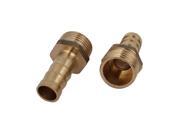 Unique Bargains3 8BSP Male Thread 10mm Hose Barb Tubing Fitting Coupler Connector Adapter 2pcs