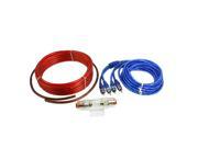 Unique Bargains 1200W Car Audio Fuse Holder 4 Pcs Cables Amplifier Wiring Wire Kit Set