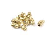 Unique Bargains Male Thread 45 Degree Angle M8 Thread Brass Zerk Fitting Grease Nipple 10pcs