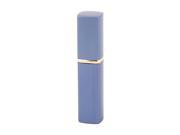 Unique Bargains6ml Portable Lipstick Shape Alloy Mini Perfume Spray Bottle Atomizer Case Blue