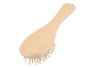 Unique BargainsWomen Wooden Portable Hairdressing Tool Head Massager Hair Brush Comb Wood Color