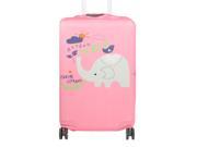 Unique BargainsLuggage Polyester Elephant Pattern Cover Bag Pink 18 20 Inch SAFEBET Authorized