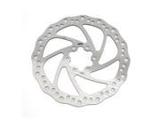 Unique Bargains Sliver Tone 160mm Dia 6 Holes Disc Brake Rotor for Mountain Bicycle Road Bike