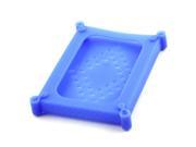 Silicone HDD External Protective Storage Shell Case Blue for 2.5 Inch Hard Drive