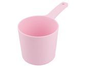 Home Kitchenware Plastic Round Nonslip Grip Deep Water Dipper Ladle Scoop Pink