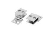 5mm 8mm Thickness Zinc Alloy Glass to Glass Door Hinges Clamp Clip Holder 2pcs