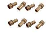 Unique Bargains3 8BSP Male Thread 12mm Hose Barb Tubing Fitting Coupler Connector Adapter 8pcs