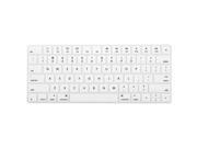Unique BargainsComputer Silicone Wireless Water Resistant Keyboard Cover White for iMac