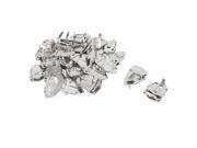 Home Stainless Steel Box Suitcase Toggle Latch Catch Hasp Lock Silver Tone 20pcs