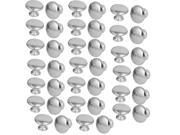 Furniture Door Stainless Steel Screw Mounted Pull Handle Knobs 27mmx21mm 40pcs