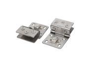 Bathroom Cabinet Door Wall Mounted Clamp Clips Hinges 2pcs for 8mm 10mm Glass