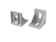 Furniture Aluminum Corner Brace Joint Right Angle Bracket Support 40mmx40mm 2pcs