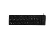 Unique BargainsFlexible 109 Keys USB Wired Silicone Keyboard Black for PC Notebook Laptop