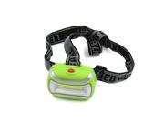 Unique BargainsGreen Plastic Shell 3 Modes COB Headlight Lamp w Headband for Outdoor Camping