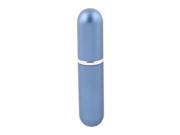 Unique Bargains6ml Portable Round Lipstick Shape Mini Perfume Spray Bottle Atomizer Case Blue