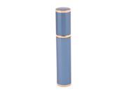 Unique Bargains8ml Portable Lipstick Shape Alloy Mini Perfume Spray Bottle Atomizer Case Blue