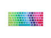 Unique BargainsPC Computer Silicone Keyboard Film Skin Protection Cover Colorful for iMac