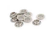 Unique BargainsOffice Stainless Steel Round Shaped Mesh Hole Air Vents 25mm Bottom Dia 10pcs