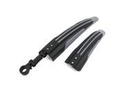 Unique Bargains 2pcs Adjustable Mountain Bicycle Cycling Front Rear Tire Fenders Mud Guards Set