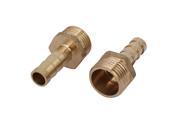 Unique Bargains3 8BSP Male Thread 8mm Hose Barb Tubing Fitting Coupler Connector Adapter 2pcs