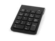 Unique BargainsLaptop Portable Mini Number Pad 2.4GHz Wireless bluetooth Numeric Keypad Black