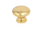 Cupboard Drawer Single Hole Round Shaped Pull Handle Knobs Gold Tone 25mmx20mm
