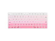 Unique BargainsComputer Silicone Wireless Keyboard Protection Film Cover Pink for iMac