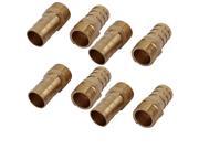 Unique Bargains3 8BSP Male Thread 14mm Hose Barb Tubing Fitting Coupler Connector Adapter 8pcs