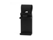 Unique Bargains Universal Black Silicone Band Car Steering Wheel Holder Phone GPS Cradle Stand