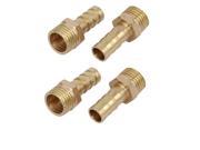 Unique Bargains1 4BSP Male Thread 8mm Hose Barb Tubing Fitting Coupler Connector Adapter 4pcs