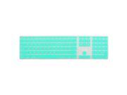 Unique BargainsSilicone Wire Keyboard Protector Film Cover w Numeric Keypad Teal for Apple iMac