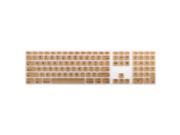 Unique BargainsSilicone Wire Keyboard Protector Cover w Numeric Keypad Brown for Apple iMac