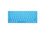Unique BargainsComputer Silicone Anti Dust Keyboard Protection Film Cover Sky Blue for iMac