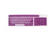 Unique BargainsComputer Silicone Protection Dustproof Keyboard Protector Film Cover Purple