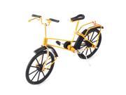Unique BargainsMetal Wire Art Bicycle Bike Model Handmade Desk Decoration Toy Gift Gold Tone
