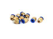 G1 4x10mm Brass Straight Type Pneumatic Quick Couplers Fittings Jointers 10pcs