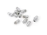 Unique Bargains 10 Pcs Metal M6 Threaded Straight Grease Nipple Fittings Nozzles