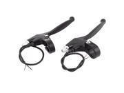 Unique Bargains Cycling Road Mountain Bike Bicycle Left Right Hand Brake Lever Black Pair