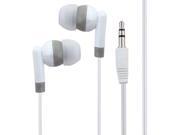 Unique BargainsMP3 Phone Plastic Noodle Cable Stereo Earbuds In ear Earphone White 99cm Length