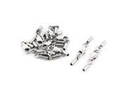 Necklace Metal Spring Ring Clasps Jewelry Chain Connector Kits Silver Tone 10pcs