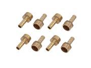 Unique Bargains3 8BSP Male Thread 8mm Hose Barb Tubing Fitting Coupler Connector Adapter 8pcs