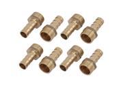 Unique Bargains3 8BSP Male Thread 10mm Hose Barb Tubing Fitting Coupler Connector Adapter 8pcs