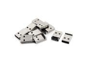 DIY USB 2.0 Port Type A 4 Pin Male Plug Socket Connectors 10pcs for PCB Mount