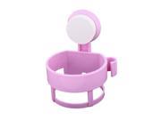 Bathroom Plastic Wall Suction Cup Hair Blower Dryer Holder Hanger Stand Fuchsia