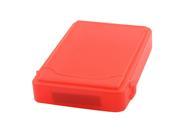 Plastic HDD External Protector Shell Box Red for 3.5 Inch SATA Hard Drive