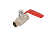 Unique BargainsDN15 1 2 inch Male Thread Lever Handle Ball Valve Pipe Connector Joint Fitting