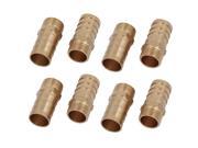 Unique Bargains3 8BSP Male Thread 16mm Hose Barb Tubing Fitting Coupler Connector Adapter 8pcs