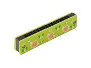 Unique BargainsOutside Classroom Snail Insect Pattern Musical 32 Hole Dual Row Harmonica